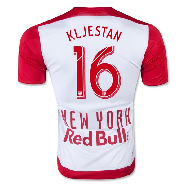 New York Red Bulls 2015-16 Home #16 Kljestan Soccer Jersey